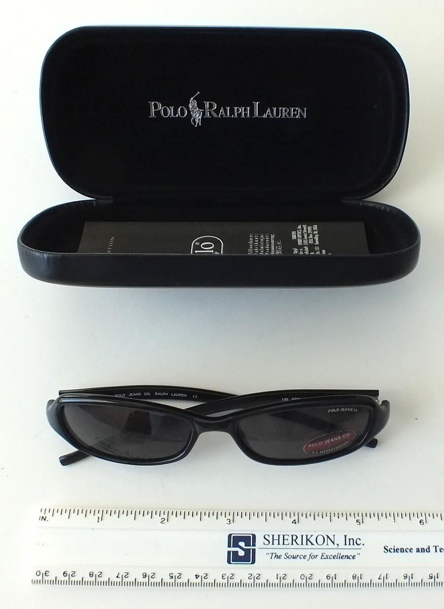 NEW Polo Ralph Lauren 130 ERIN D28R6 BLACK SUNGLASSES | eBay