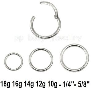 Nose Hoop Size Chart