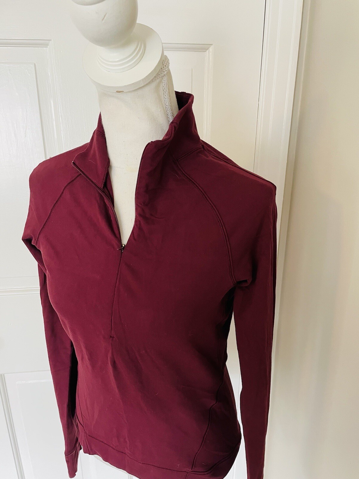 Lululemon Outrun the Elements Quarter Zip Maroon … - image 5