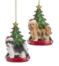 Havanese Christmas Tree Ornament Black