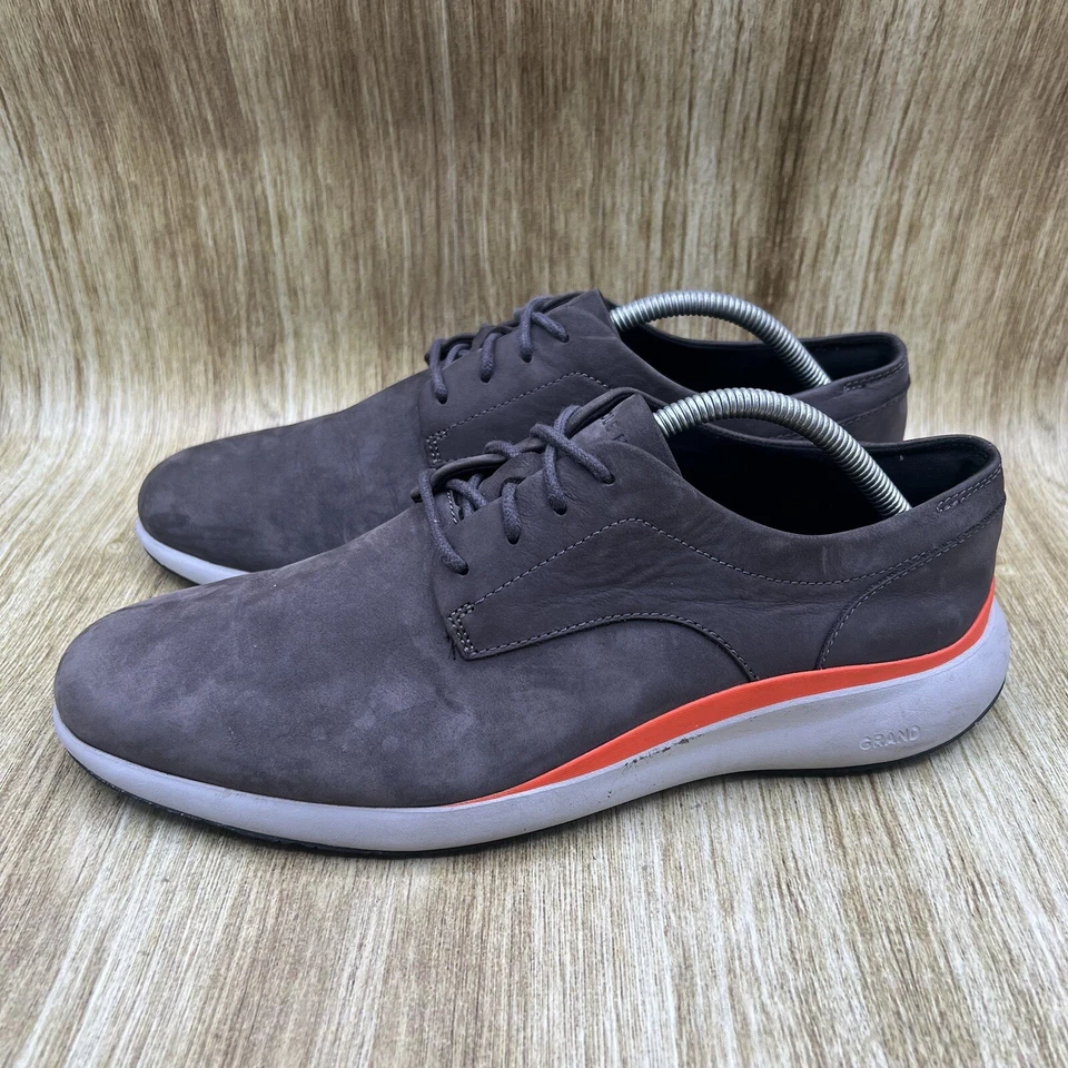 Sapato Oxford Camurça Cinza Cole Haan Grand Plus Essex Distance Masculino Tamanho 10M C33761 - Imagem 3 de 4