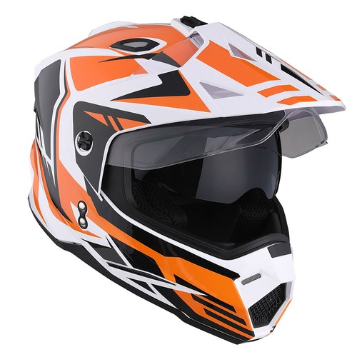 1Storm Youth Kids Dual Sport Dual Visor Motorcycle Motocross Full Face Helmet - Picture 34 of 54
