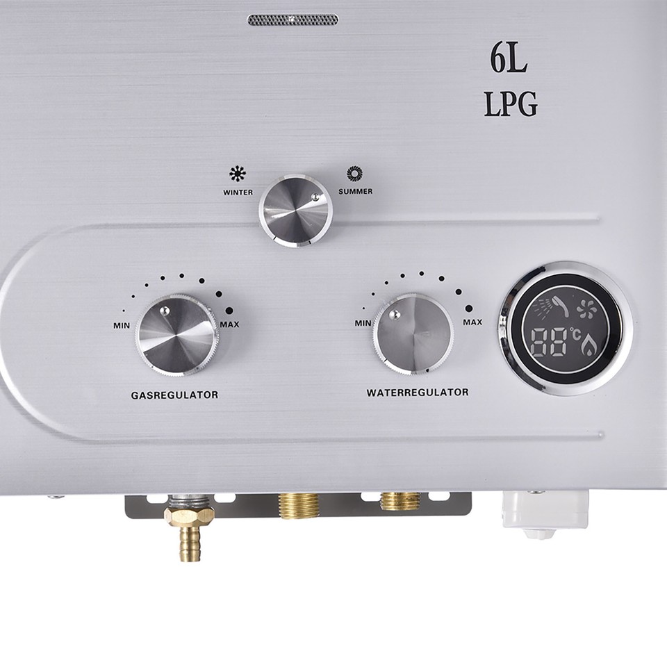 6L Tankless Propane Gas Water Heater OnDemand LPG Water Boiler US