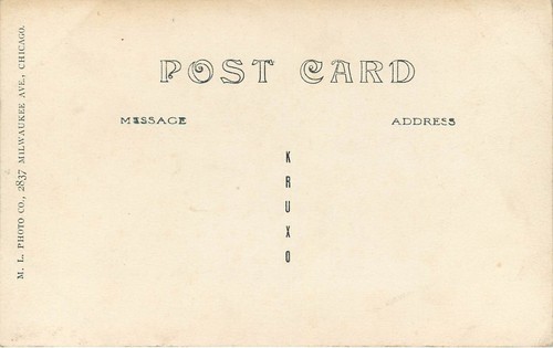 Cartolina RPPC; Clapboard House/Residence, M.L. Foto Co, Chicago IL non pubblicata - Foto 2 di 2