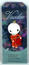 Watchover VOODOO DOLL Keychain, PRISONER OF LOVE,  3" Tall