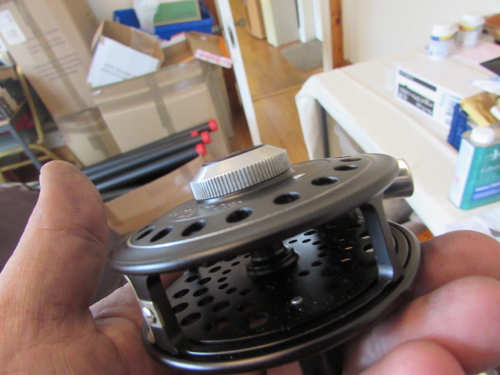 A1 unused Hardy Alnwick ultralite disc 6 trout fly fishing reel 3.25" + pouch