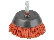 1506000 Cup brush 65mm Mounting: 1/4", Hexagonal V: wire Plating: nylon WOLFC...