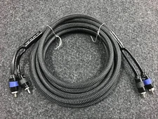 Sky High Car Audio 18 ft 2 Channel PREMIUM RCA Cable Nylon Copper Braided 6 M