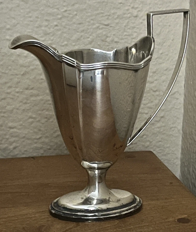 Gorham 纯银乳霜 复古 1933 年普利茅斯艺术装饰金色洗涤 5/8 件 无单色 — 第 4/4 张图片