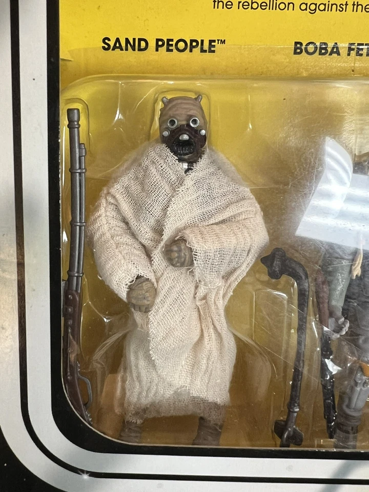 Juego de figuras de acción especiales de villanos de Star Wars Boba Fett Snaggletooth Sand People Foto 2 de 4