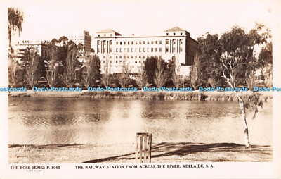 R306176 Adelaide S A Der Bahnhof von Across the River Rose Stereograph