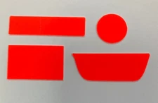 ROTAX MAX ORANGE ENGINE SERIAL NUMBER COVER STICKER SET - KARTING - JakeDesigns