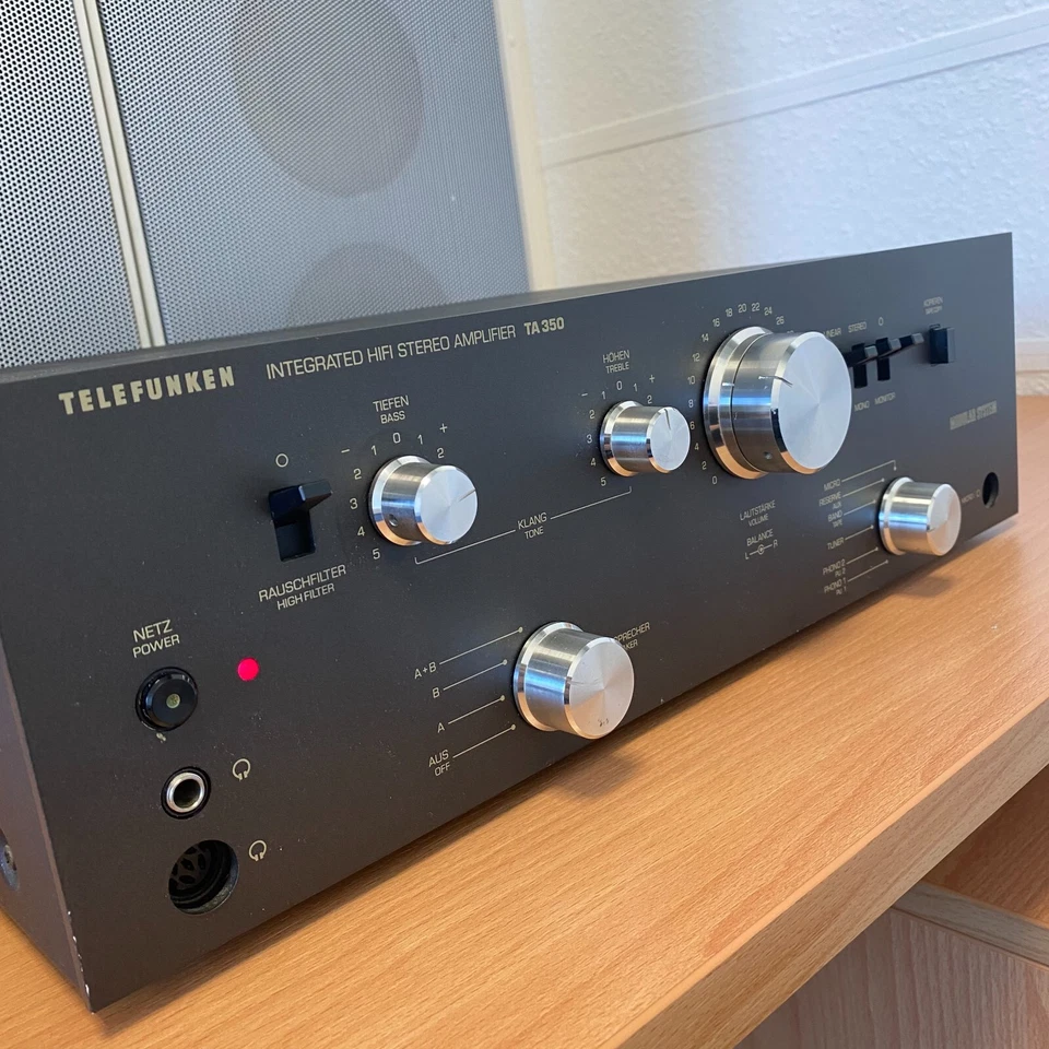 Telefunken Integrated Hifi stereo amplifier TA350 Stereo Vollverstärker 220V - Bild 3 von 4
