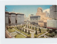 Postcard Union Square San Francisco California USA