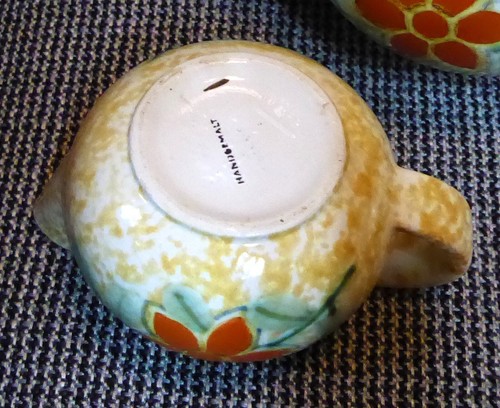!!!!! ART DECO TEEKERN KERAMIK MALDEKOR SPRITZDEKOR !!! - Bild 4 von 4