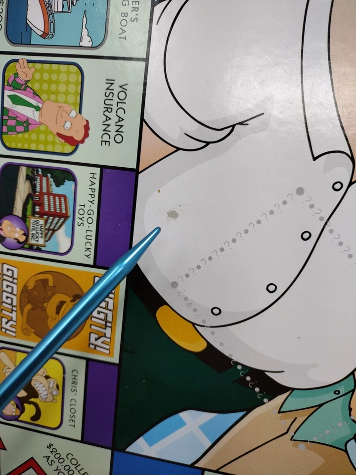 TABLERO DE JUEGO de repuesto Monopoly FAMILY GUY Edición Coleccionista Buen Estado Foto 2 de 4