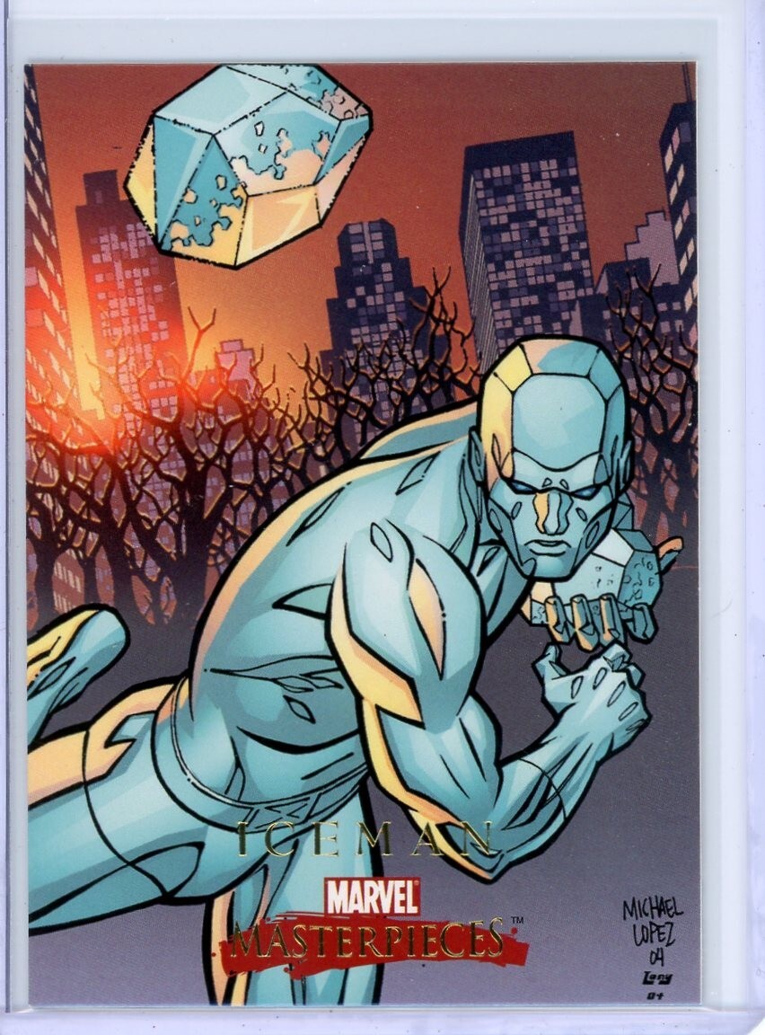 ICEMAN 2008 Upper Deck MARVEL MASTERPIECES Series 2 Base Set Card #36