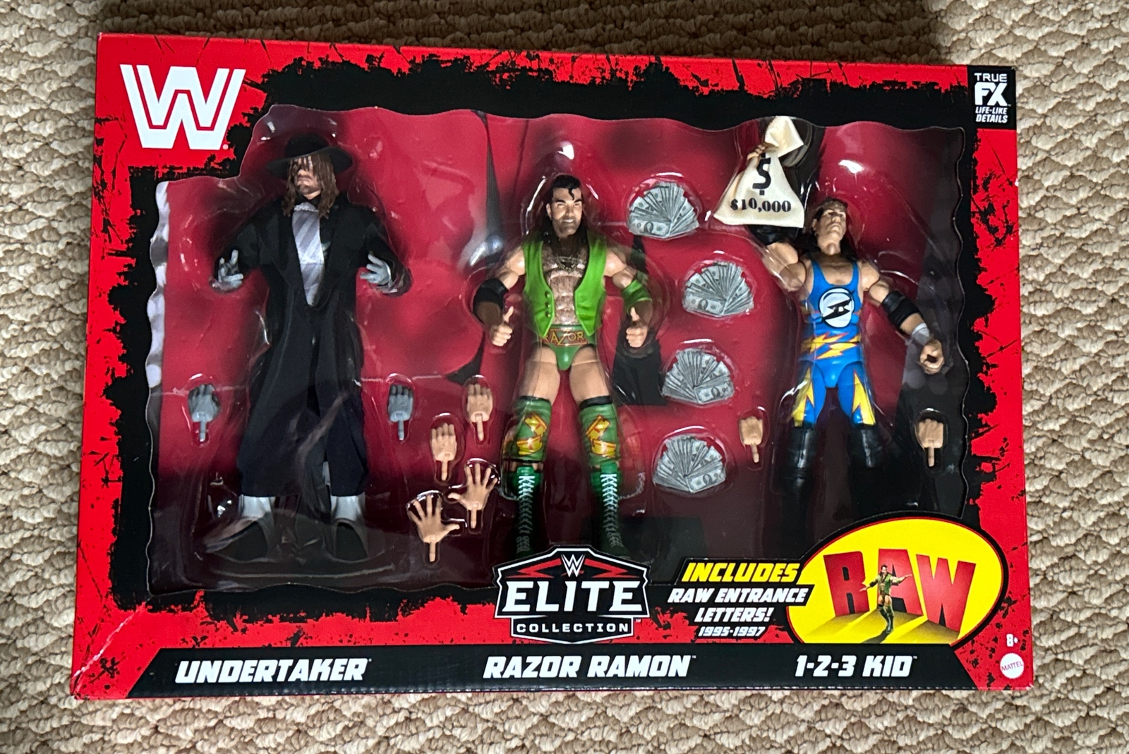 WWE Raw 30th Anniversary Mattel Elite 3-Pack: Razor Ramon Undertaker 1 ...