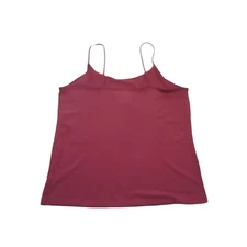 NWT TIME AND TRU Dark Rich Red Adjustable Strap Cami Tank Top Sz XL 16/18