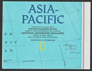 ⫸ 1989-11 November ASIA PACIFIC Thailand CHINA National Geographic Map - A1