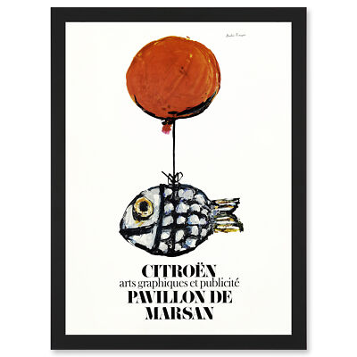 Francois Automobile Exhibition Marsan Pavilion Advert Framed A3 Wall Art Print