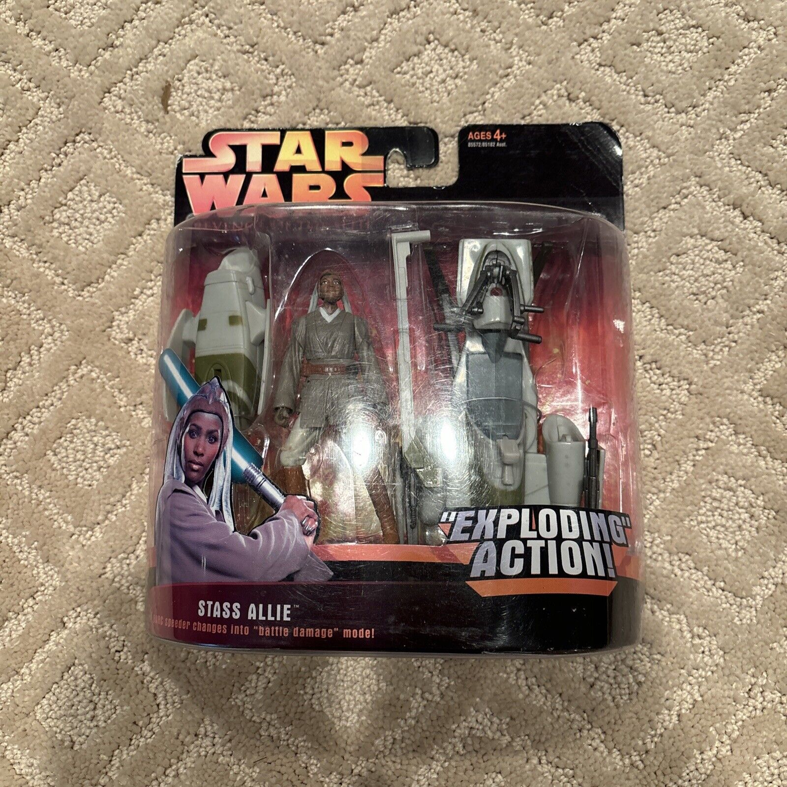 Star Wars Revenge of the Sith Stass Allie Exploding Action Deluxe 2005  NEW MOC