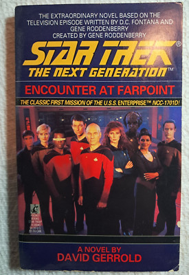 Star Trek Next Generation David Gerrold Encounter at Farpoint sci fi pb 3rd 1991
