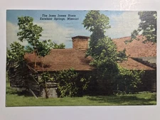 1956 The Jesse James Home Excelsior Springs Missouri Postcard
