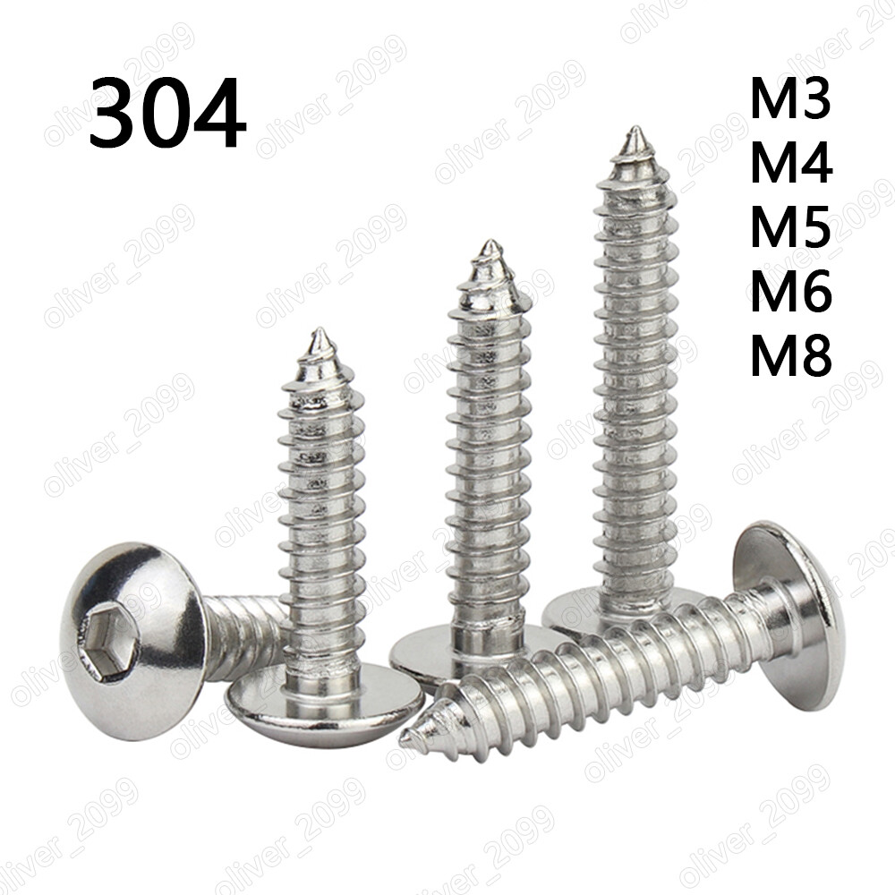 Deck Screws Self Tapping Screw Assortment Set, M3 Stainless Steel Truss ...