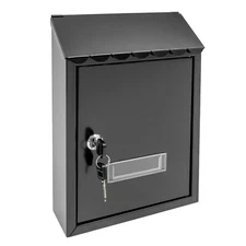 Modern Outdoor Waterproof Extra Large Drop Box Wall Mounted Mailbox with 2 keys