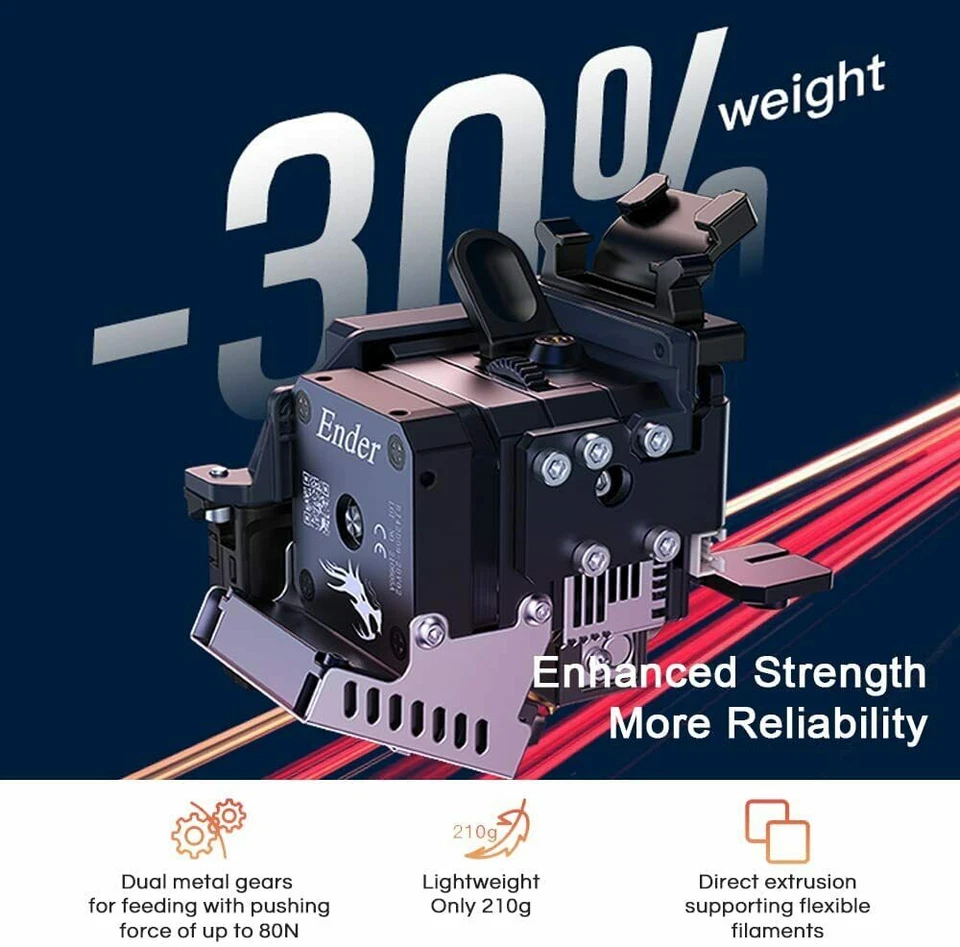 Creality Ender-3 S1 3D Printer Dual-Gear Extruder Leveling High-Precision US - Image 3 of 4