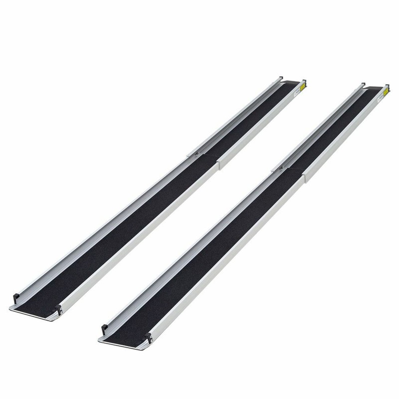 10' Telescoping Adjustable Aluminum Loading Wheelchair Ramps
