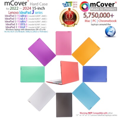 NEW mCover for 2022-2024 15'' Lenovo IdeaPad 3 15ADA6 15ALC6 15ITL6 15ABA7 15IAU7