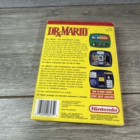 Dr. Mario (Nintendo NES, 1990)  In Box  Canada