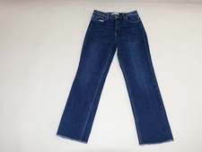 Vervet Women's Super High Rise Slim Straight Jeans Size 30 Blue 27" Inseam Denim