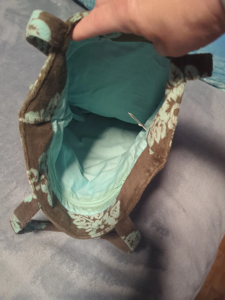 Old Navy Terry Towel Tote Bag  With Flower Print - Image 3 of 4