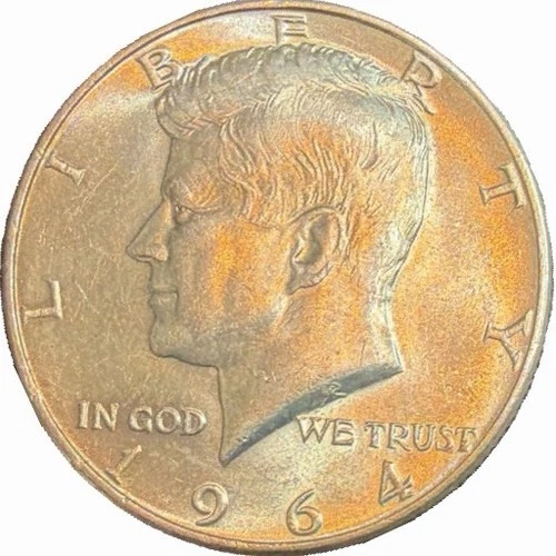 1964 D Kennedy Half Dollar Coin - circulated