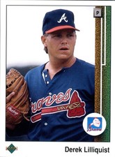 1989 Upper Deck Derek Lilliquist #753 RC Rookie Card Atlanta Braves MLB Baseball. rookie card picture