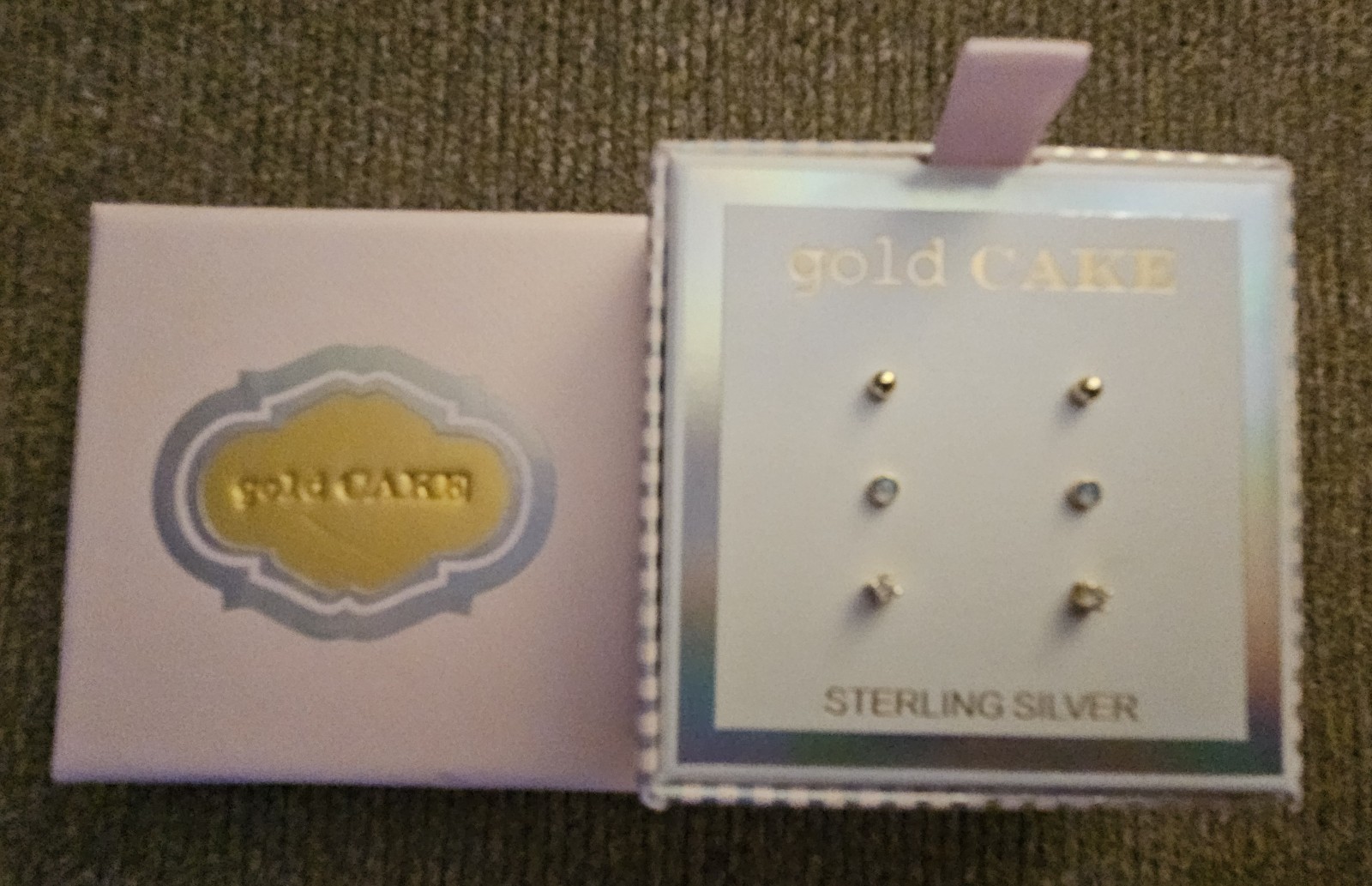 Gold Cake Micro Tiny Small Stud Earrings Brand Ne… - image 9