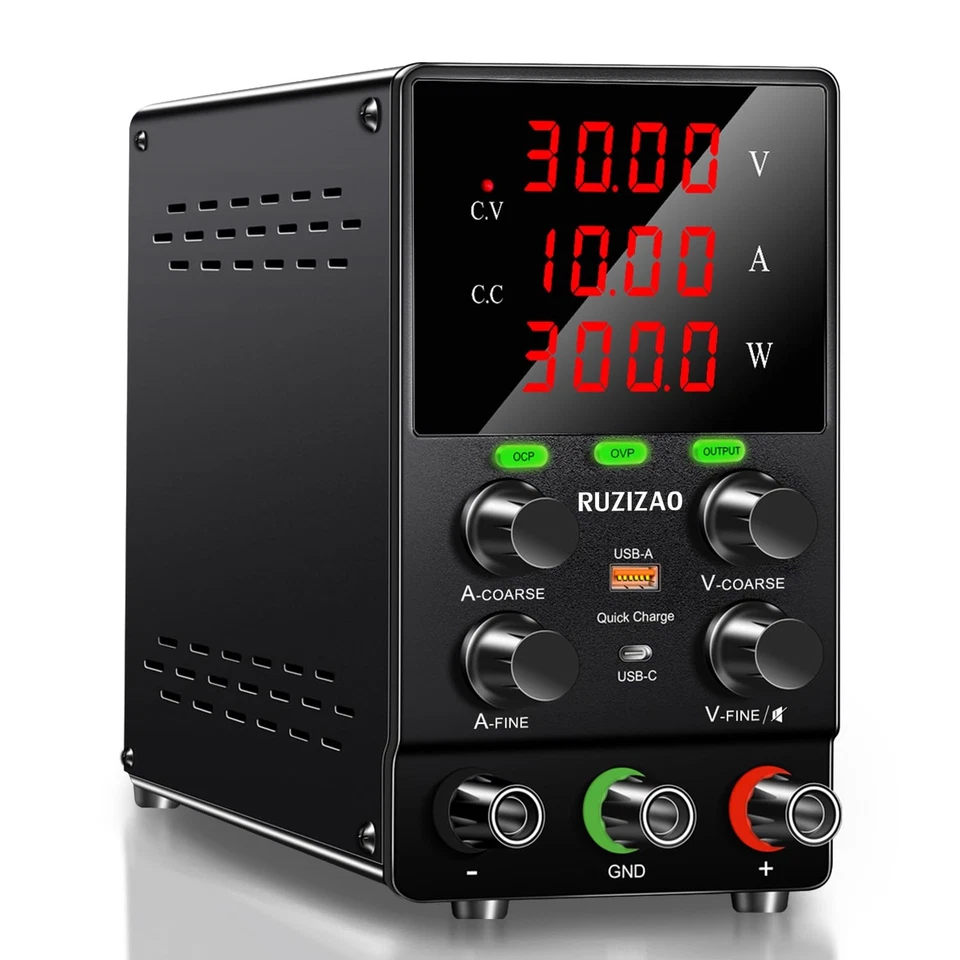 Labornetzteil 30V 10A 300W Labornetzgerät Labor DCStromversorgungen Regelbar ... - Bild 1 von 4