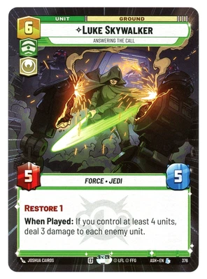 Luke Skywalker (Hyperspace) - 376 - Ashes of the Empire ASH - SWU NM/M - Image 1 of 2