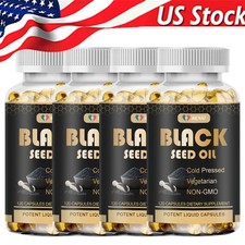 Black Seed Oil - 100 Pure Cold Pressed Cumin Nigella Sativa Vegan NON GMO