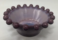 Boyd Imperial Candlewick Nut Dish / Open Salt Dark Purple Fizz 2001