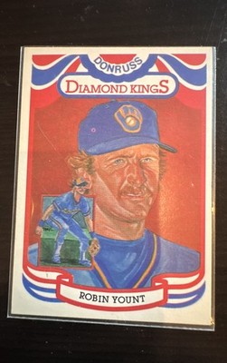 1984 Donruss - Diamond Kings Robin Yount #1 ''Perez-Steele'' on Back