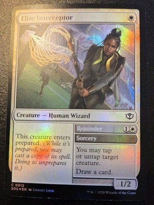 Elite Interceptor 0012 Foil Common Secrets Of Strixhaven Magic: The Gathering