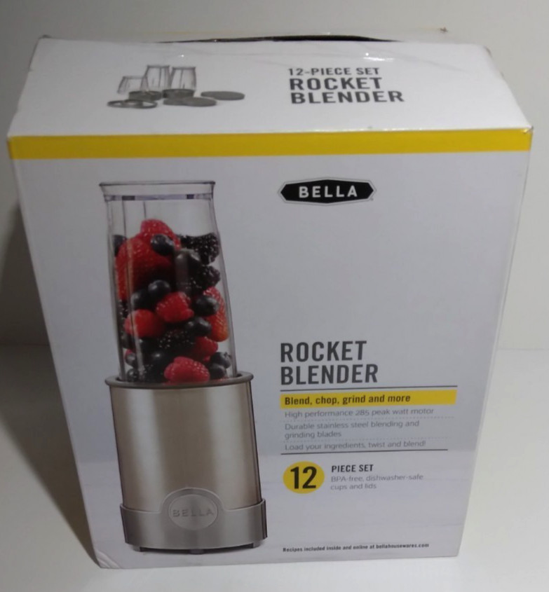 Bella Rocket  12-Piece Set Platinum Edition Countertop High-Power Blender