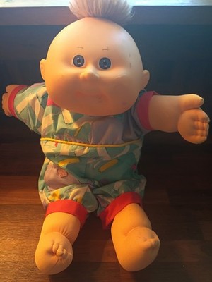 VTG Cabbage Patch Kids Blonde Blue Eyes w/ Retro Onsie #2278 - 1983 O.A.A, Inc