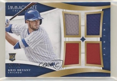 2015 Panini Immaculate Immaculate Quads Prime 69/25 Kris Bryant #3 n8q