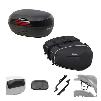 SHAD Kit Koffer SH46 und Taschen E48 SR für BMW F 900 R SE ABS DTC ESA 2020-2026