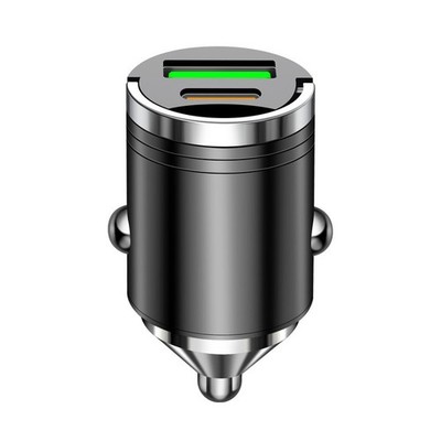 100W Dual Port Fast Car Charger Mini USB Type-C PD Phone Socket For iPhone